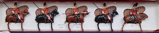 A cased set of Britains 16th/5th Lancers set